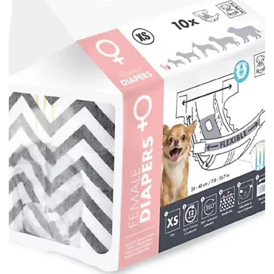 M-Pets Dıapers Dişi Köpekler İçin Külot ( Xs) 10lu