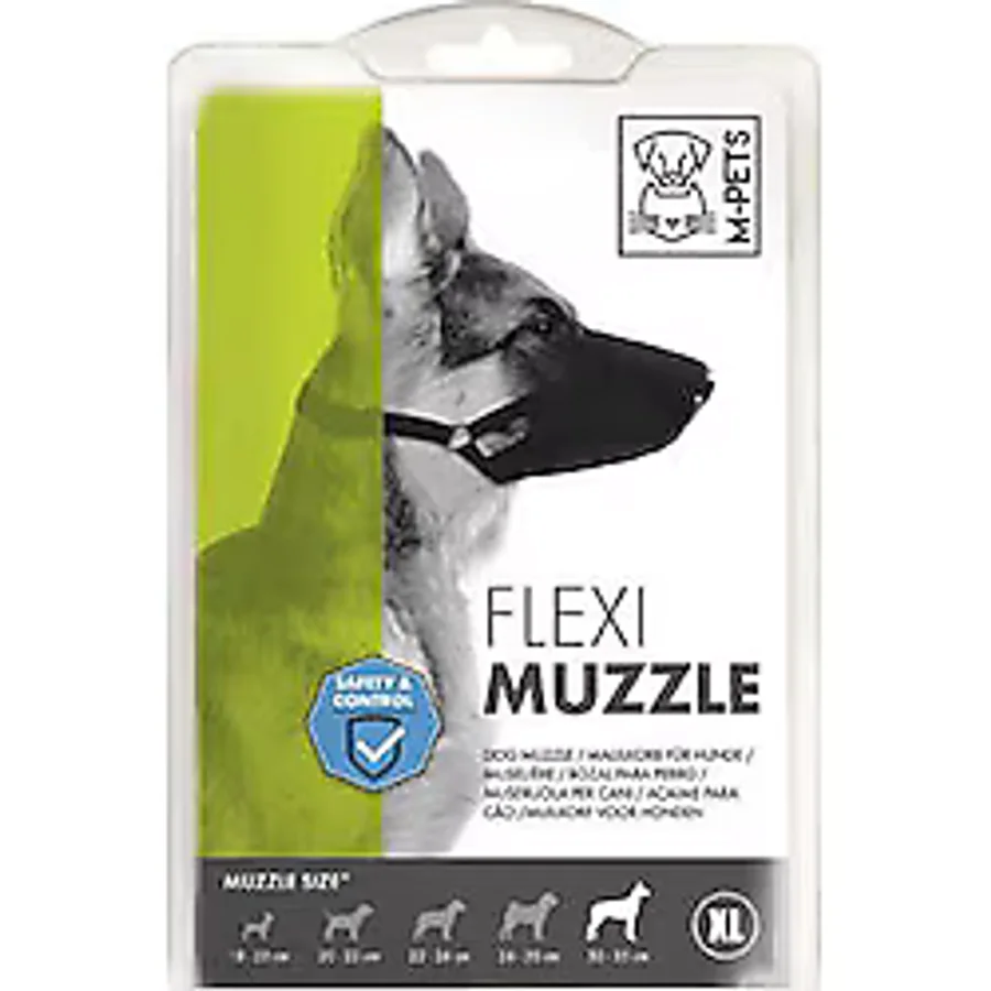 M-Pets Flexi Ayarlanabilir Bez Köpek Ağızlığı Xlarge