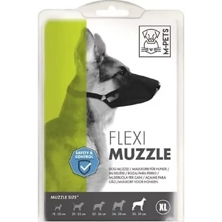 M-Pets Flexi Ayarlanabilir Bez Köpek Ağızlığı Xlarge