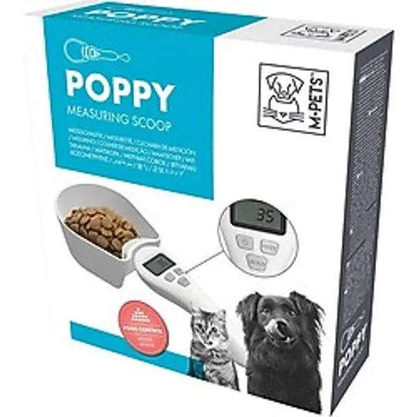 M-Pets Poppy Evcil Hayvan Dijital Mama Ölçü Terazi Kaşığı Kedi Mama Ölçü Kabı Köpek Mama Ölçü Kabı