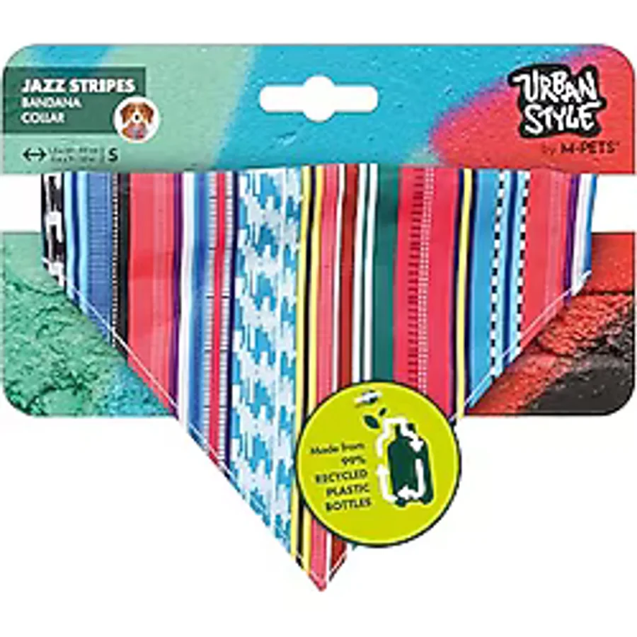 M-Pets Small Urban Style Jazz Stripes Bandana