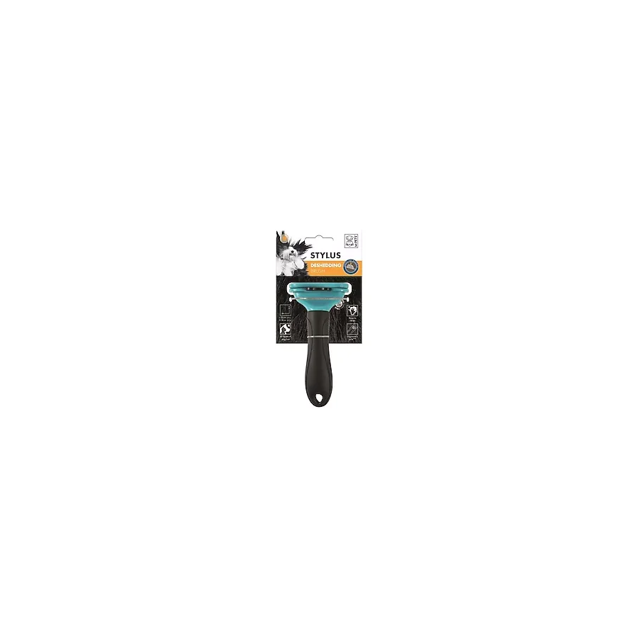 M-Pets Stylus Furminatör Basmalı Kedi Köpek Tarağı Medium