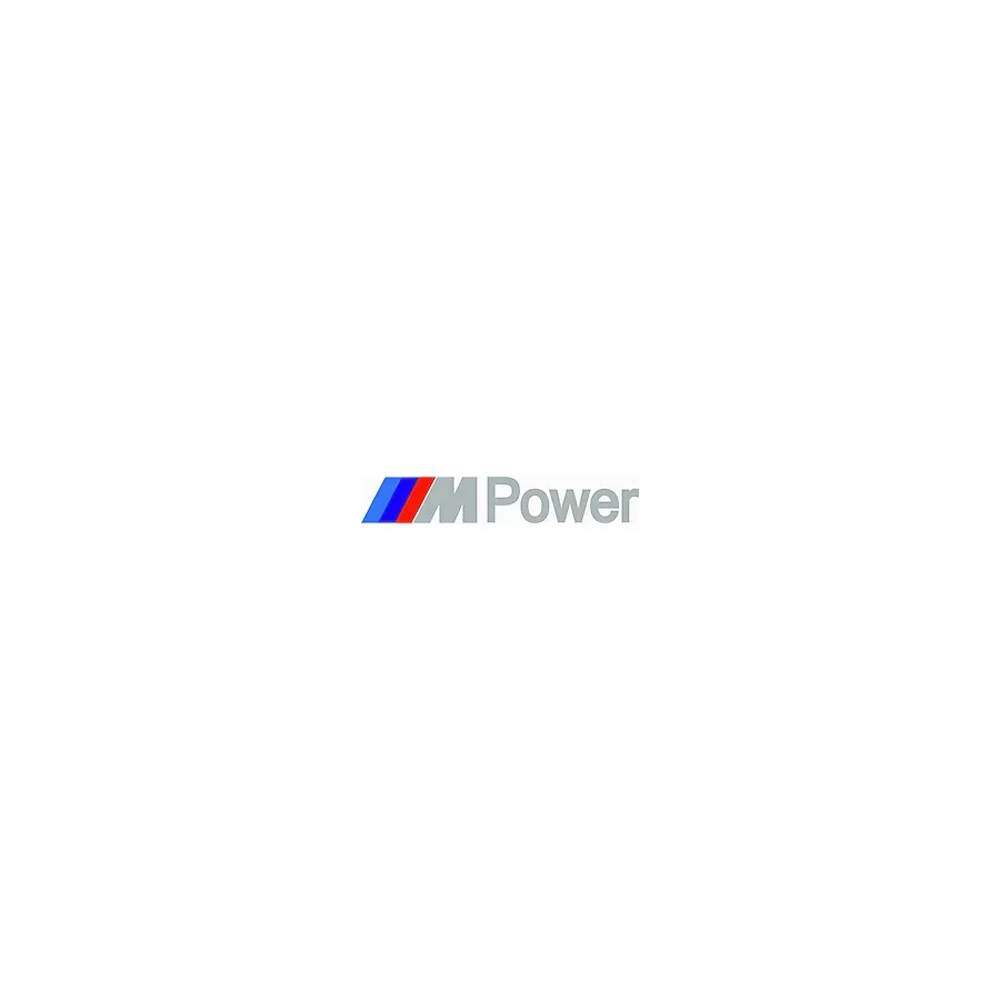 M Power Sticker Otomobil- Motosiklet Sticker Gri 6.5 X 40CM