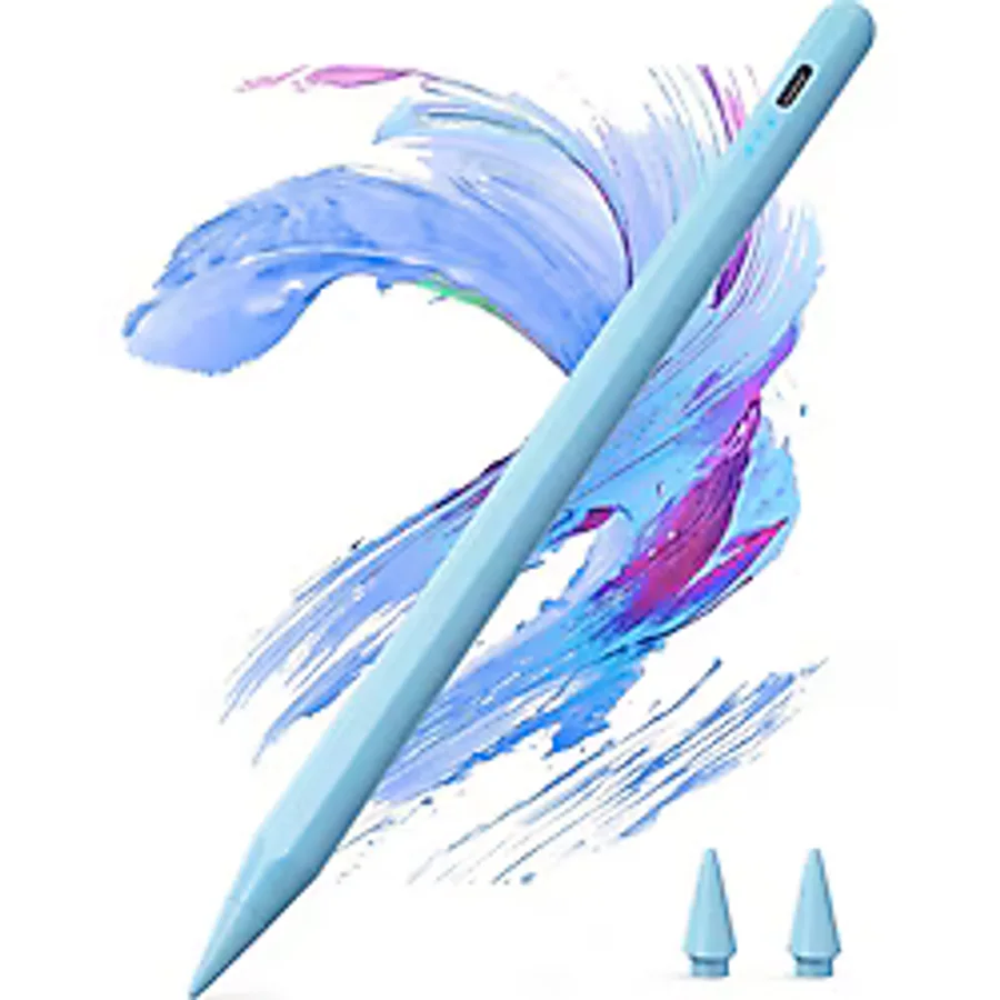 m.tk moveteck iPad A16 Air 6/7/8/9/10/11/12. Nesil Avuç içi Red Palm Rejection Tablet Kalemi Stylus Yazı Çizim Pen