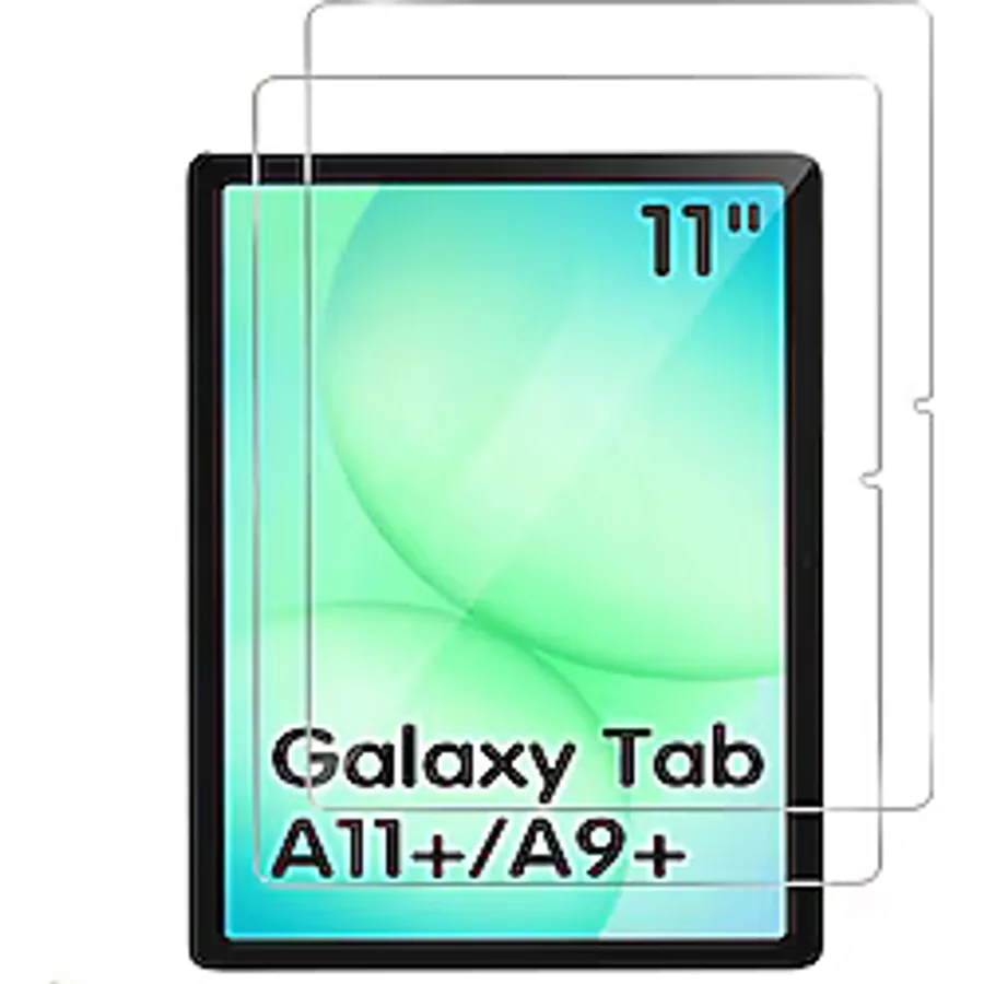 m.tk moveteck Samsung Galaxy Tab A11+ Plus / A9+ Plus 11 Inç Ekran Koruyucu Nano Kırılmaz Şeffaf Esnek Cam(Uyumlu)