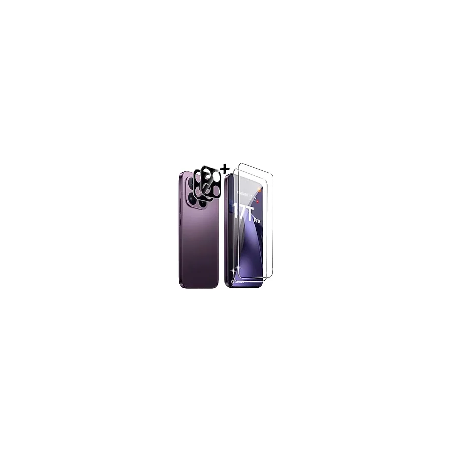 m.tk moveteck Xiaomi Mi 17T Pro Uyumlu Kamera Koruma Lens Koruyucu Cam + 9H Ekran Koruyucu Cam 2in1 Set