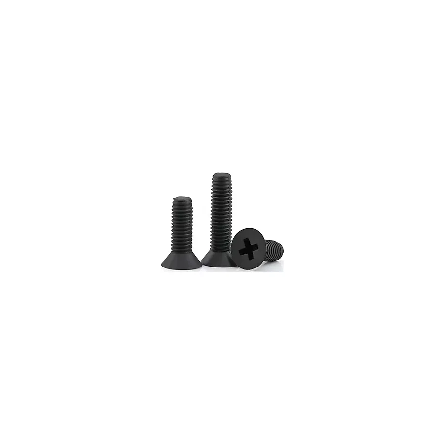 M3 X 15Mm Düz Başlı Plastik Civata Vida Siyah X 5 Adet (rf008)
