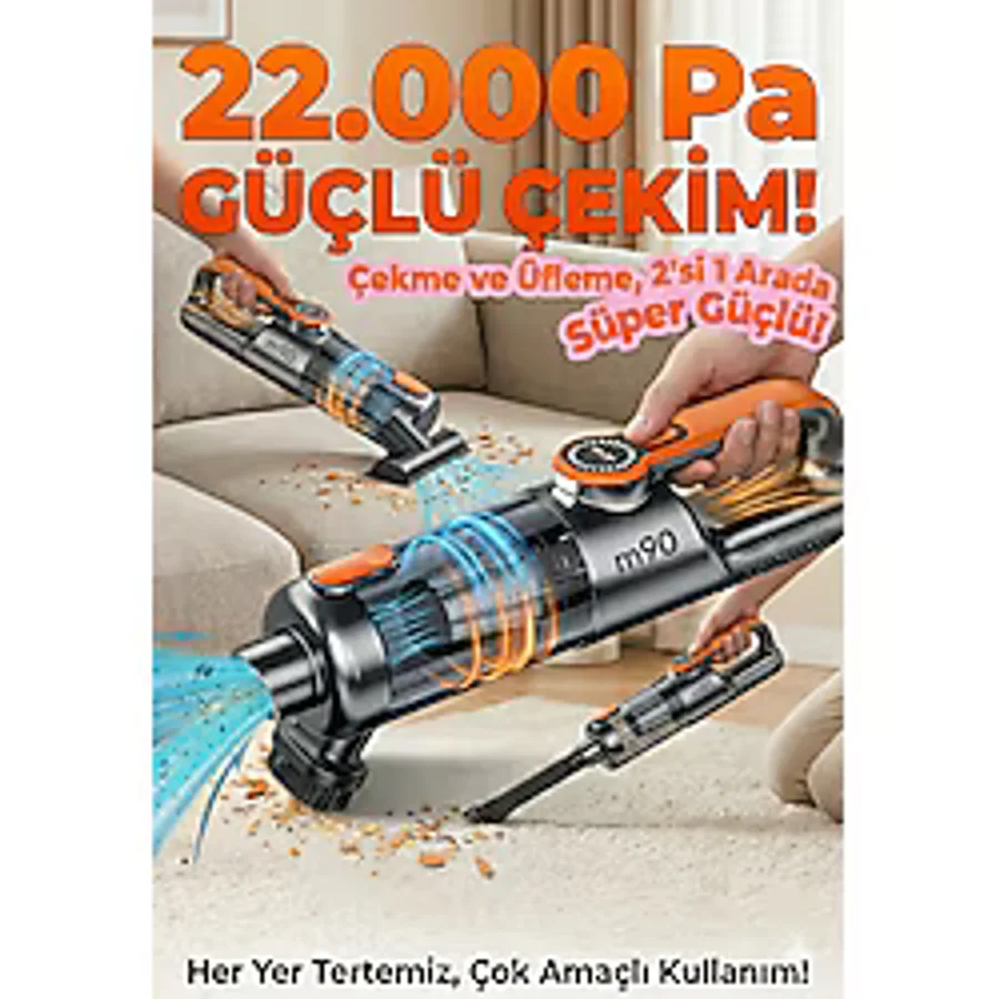 M90 PRO Şarjlı Araç Süpürgesi