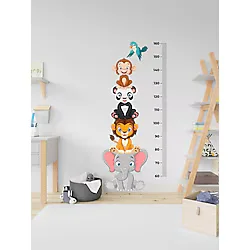 MAARS Sevimli Hayvanlar Temalı Boy Ölçer Çocuk Odası Çok Amaçlı Dekoratif Metre Duvar Sticker