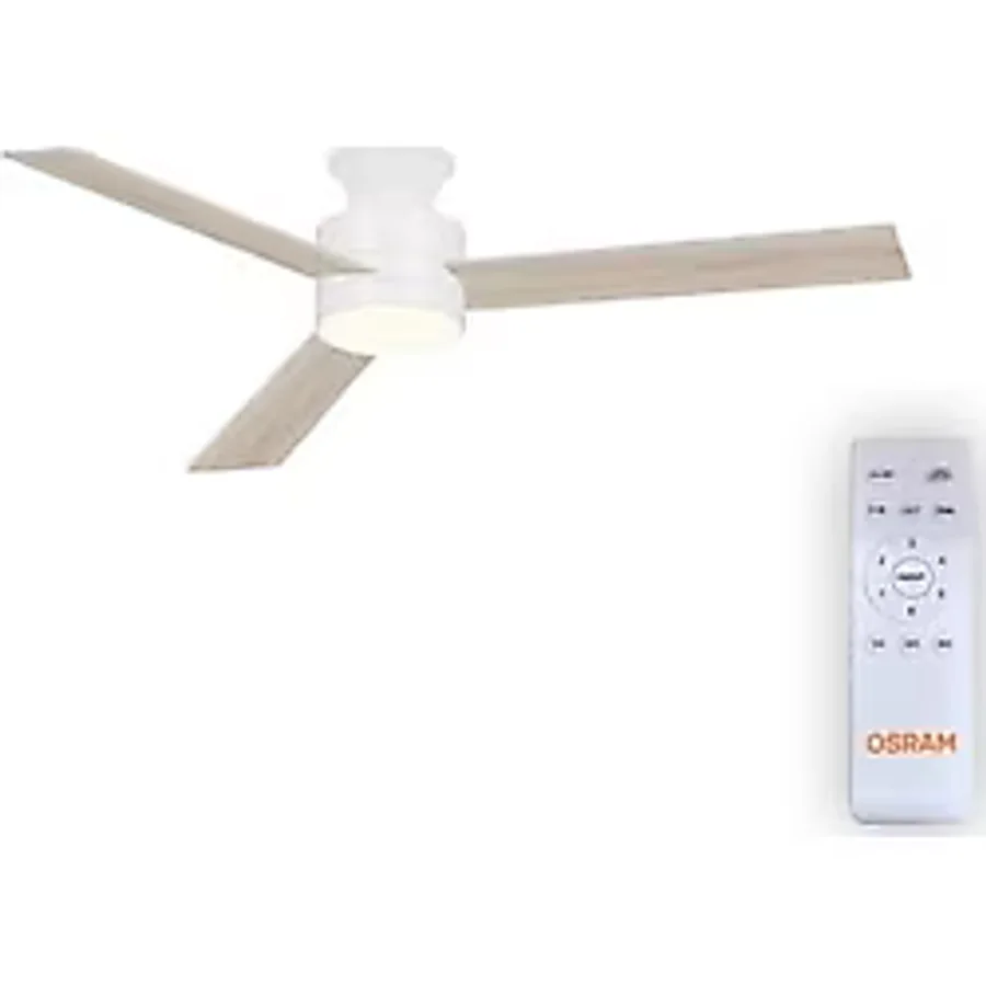 Mabeyn Ceiling Blade Fan 18W 3 Kanatlı Beyaz Kumandalı Tavan Vantilatörü - 001-Siyah