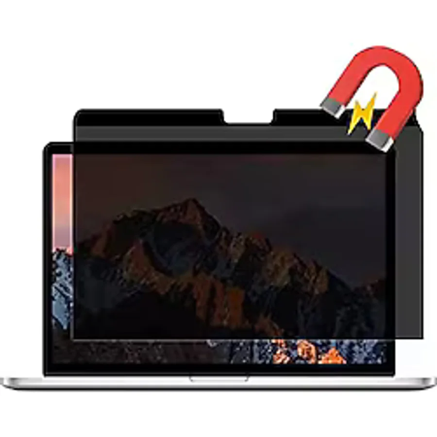 Macbook Air 13.3 Macbook Manyetik Hayalet Ekran Koruyucu - Siyah