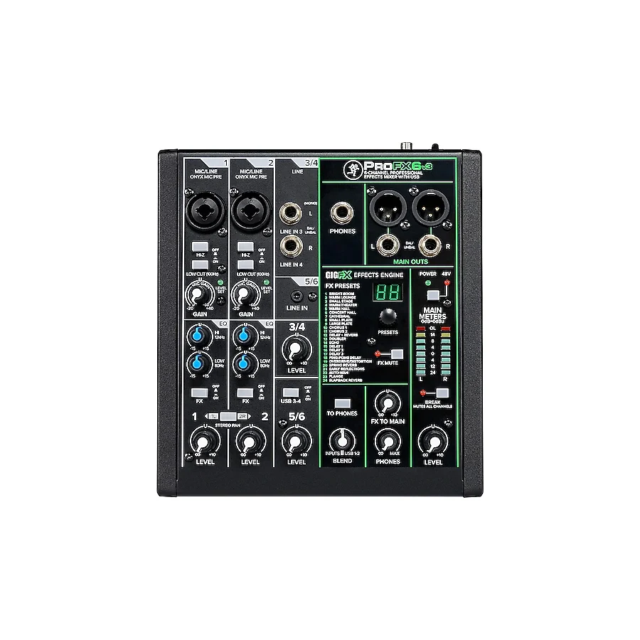 Mackie PROFX6v3 6 Kanal Ses Mikseri