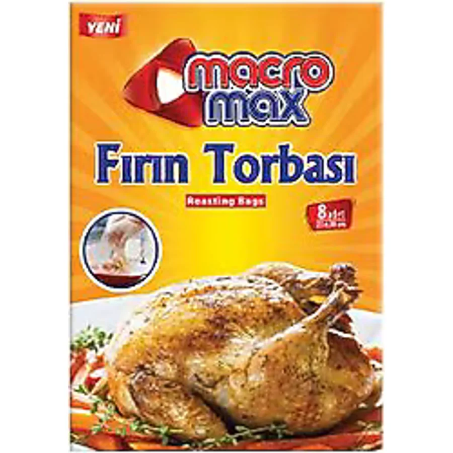 Macromax 25x38 cm Fırın Poşeti 8'li
