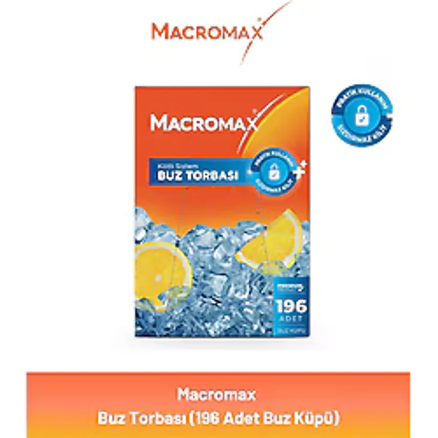 Macromax Buz Torbası (196 Adet Buz Küpü)