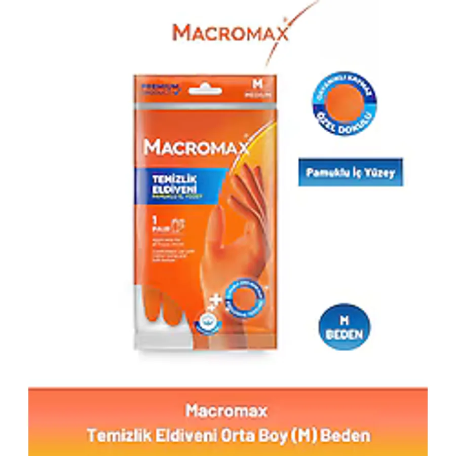 Macromax Orta Boy Temizlik Eldiveni