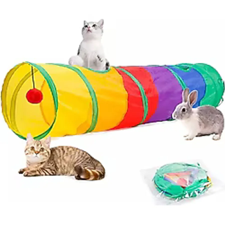 Mad Pet 120 cm Düz Model Kedi Oyun Tüneli
