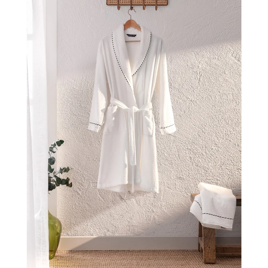 Madame Coco Jack Şalyaka Unisex Bornoz Set