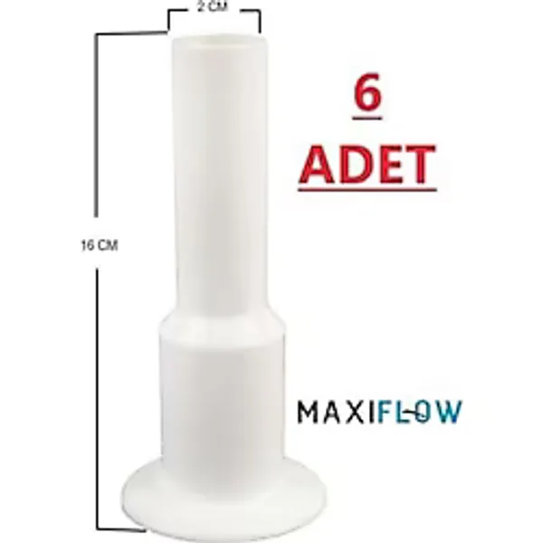 MADE Petek Boru Gizleme - Boru Gizleyici Beyaz 6 Adet Tesisat Malzemeleri