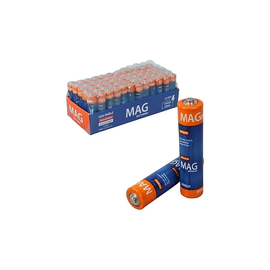 Mag MG-26172 1.5V 60'lı Çinko Karbon AAA İnce Kalem Pil