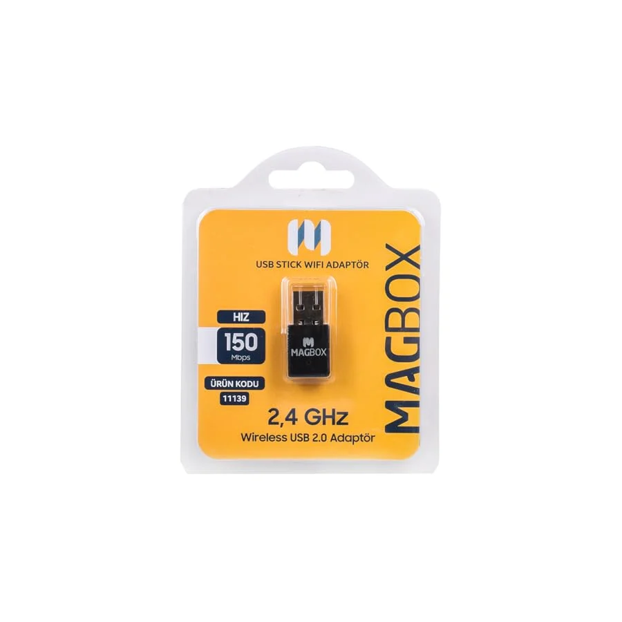 Magbox 802.11N Mini 7601 Chipset 2.4Ghz 150 Mbps Hd Uydu Alıcı Uyumlu Usb Stick Wifi Adaptör