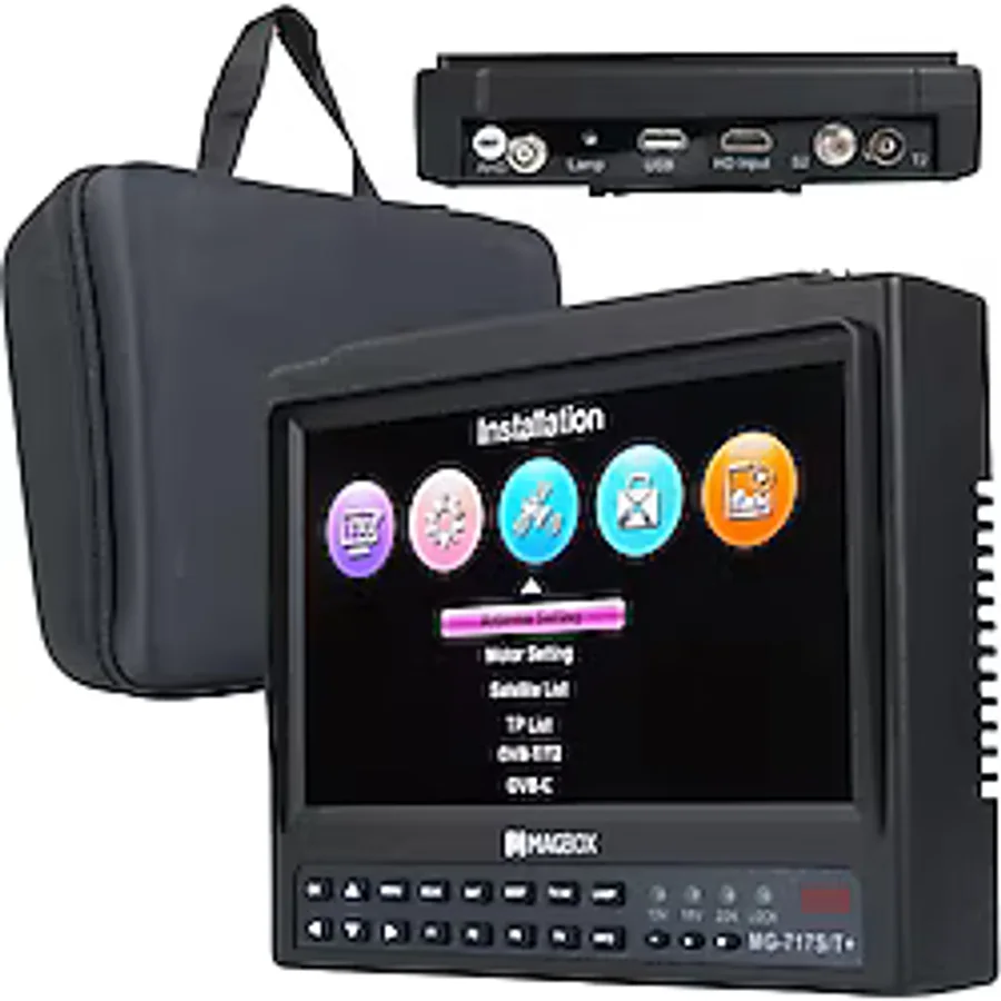 Magbox Mg-717S/T+ 7 İnç Full Hd Lcd Ekranlı Görüntülü Uydu Yön Bulucu (Uzaktan Kumandalı)