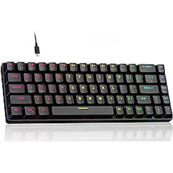 MageGee%60 Rapid Trigger Oyuncu Klavyesi, Hall Effect Manyetik Switch, Ayarlanabilir Basış Noktası, Hot-Swappable RGB Aydınlatmalı Kablolu Klavye - Yön Tuşlu, Windows/PC/Mac Uyumlu - Siyah