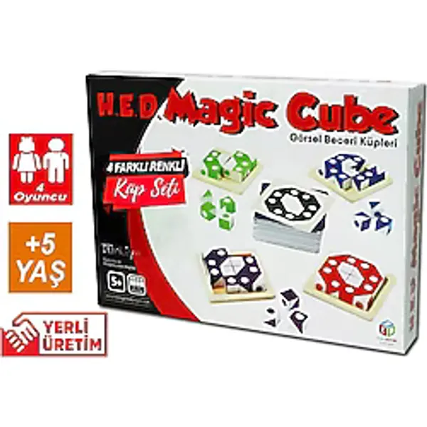 Magic Cube Görsel Beceri Küpleri Dikkat Zeka Ve Akıl Oyunu Renkli Sihirli Küpler Eğitici Oyunlar