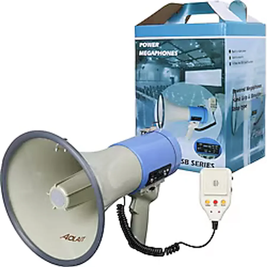 Magicvoice Mv-66 Usb Sd Mmc Mayklı 25 W Megafon Pilli Ve Şarj Üniteli Sirenli Can Kurtaran Yüksek Sesli Megafon