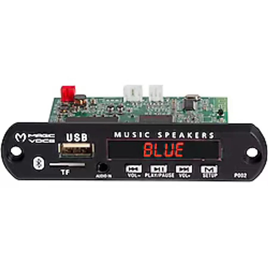 MAGICVOICE P002A MP5 USB/SD/MMC/BLUETOOTH KUMANDALI OTO TEYP ÇEVİRİCİ DİJİTAL VİDEO PLAYER BOARD (12V-500MA)