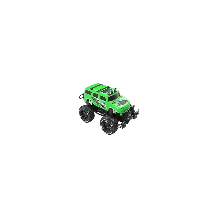 Magicway Uzaktan Kumandalı Şarjlı Offroad Rock Crawler Işıklı Araba 4x2 Motor 15 Km/h Hız Yapan Oyuncak Büyük Jeep - Yeşil