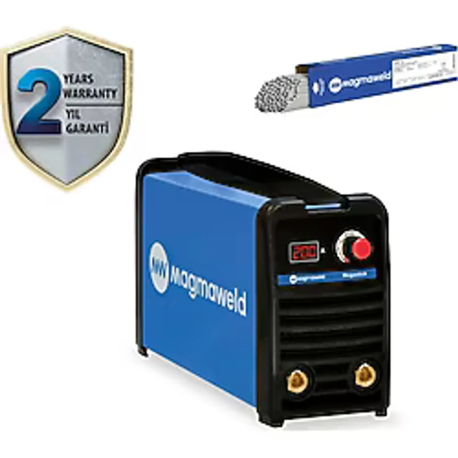 Magmaweld Megastick Inverter 200 Amper Elektrod Kaynak Makinesi+Rutil Elektrod Hediye