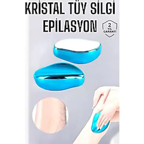Magne Epilasyon Aleti Bacaklar Kollar İçin Yıkanabilir Kristal Epilatör Tüy Silgi - TGR5959-4107 - Çok Renkli