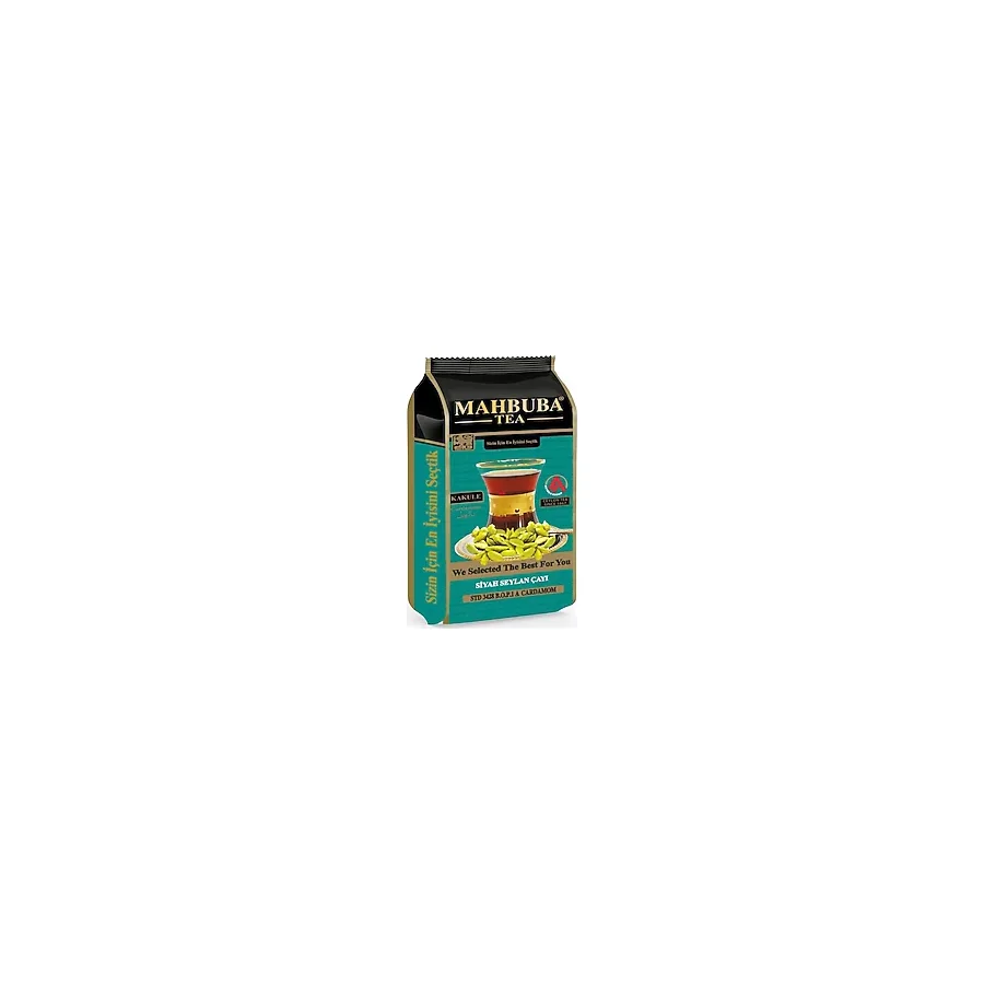 Mahbuba Kakule Cardamom Aromalı İthal Seylan Sri Lanka Ceylon Kaçak Siyah Yaprak Çayı 200 Gr