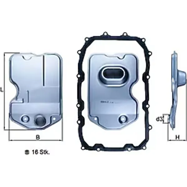 Mahle-knecht-behr Hx160kıt Otomatik Şanzıman Yağ Filtresi Contalı Touareg 03 10 Q7 07 15 Cayenne 03 9 09d325429 09d325429