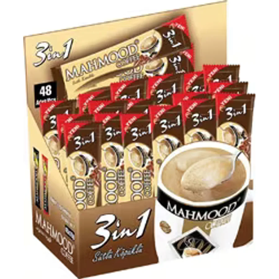 Mahmood Coffee 3'ü 1 Arada Sütlü Köpüklü 48'li Hazır Kahve