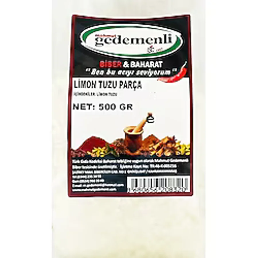 Mahmut Gedemenli Limon Tuzu Tane 500 G