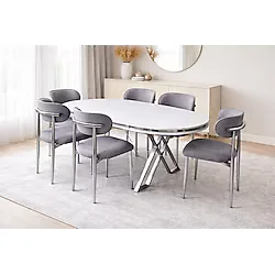 Maholandin Oslo yemek masası mutfak masası 90x160 Lüx masa (sadece masa)