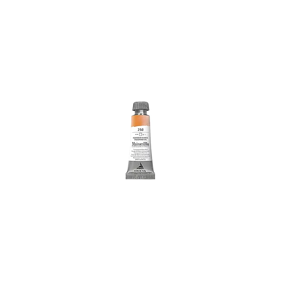 Maimeri Blu Tüp Sulu Boya 12 Ml S1 No:250 Transparent Mars Red