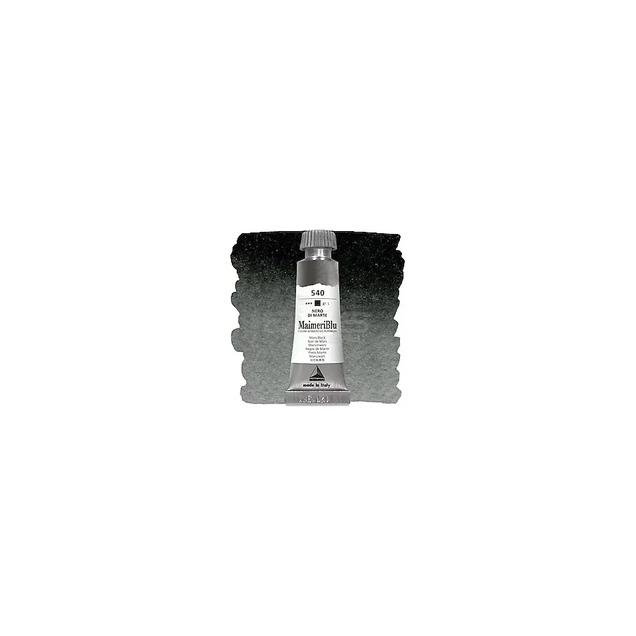 Maimeri Blu Tüp Sulu Boya 12 ml S1 No:540 Mars Black