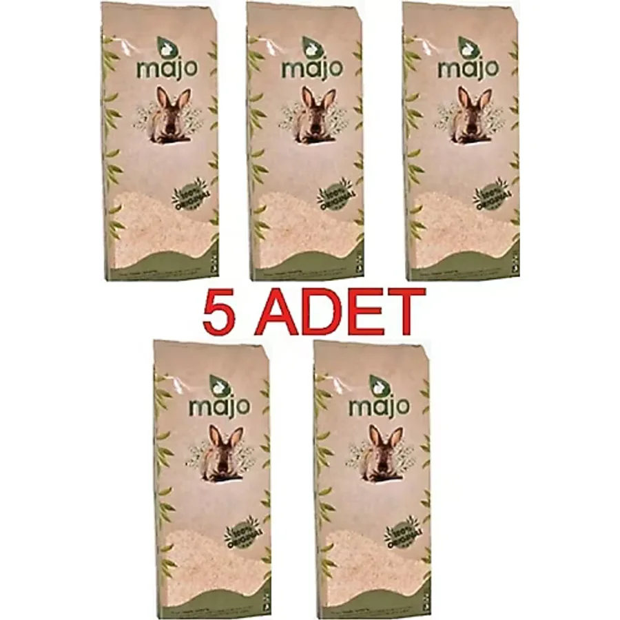 Majo Tavşan Hamster Ginepig Ve Kemirgen Tozsuz Çam Talaşı 5 Adet 15lt Sıkıştırılmış Paket