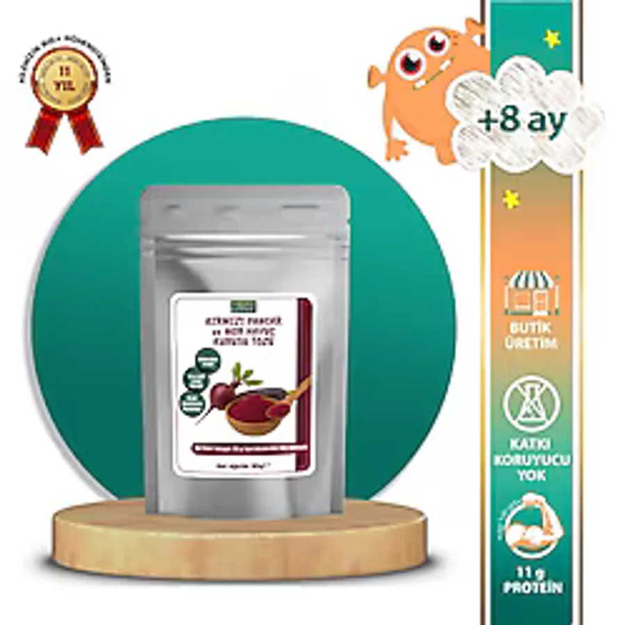 Makarna Lütfen Kırmızı Pancar ve Mor Havuç Kurusu Tozu (90 g) - 90 gr