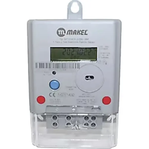 MAKEL MONOFAZE 1 FAZ 2 TELLİ ELEKTRİK SAYACI