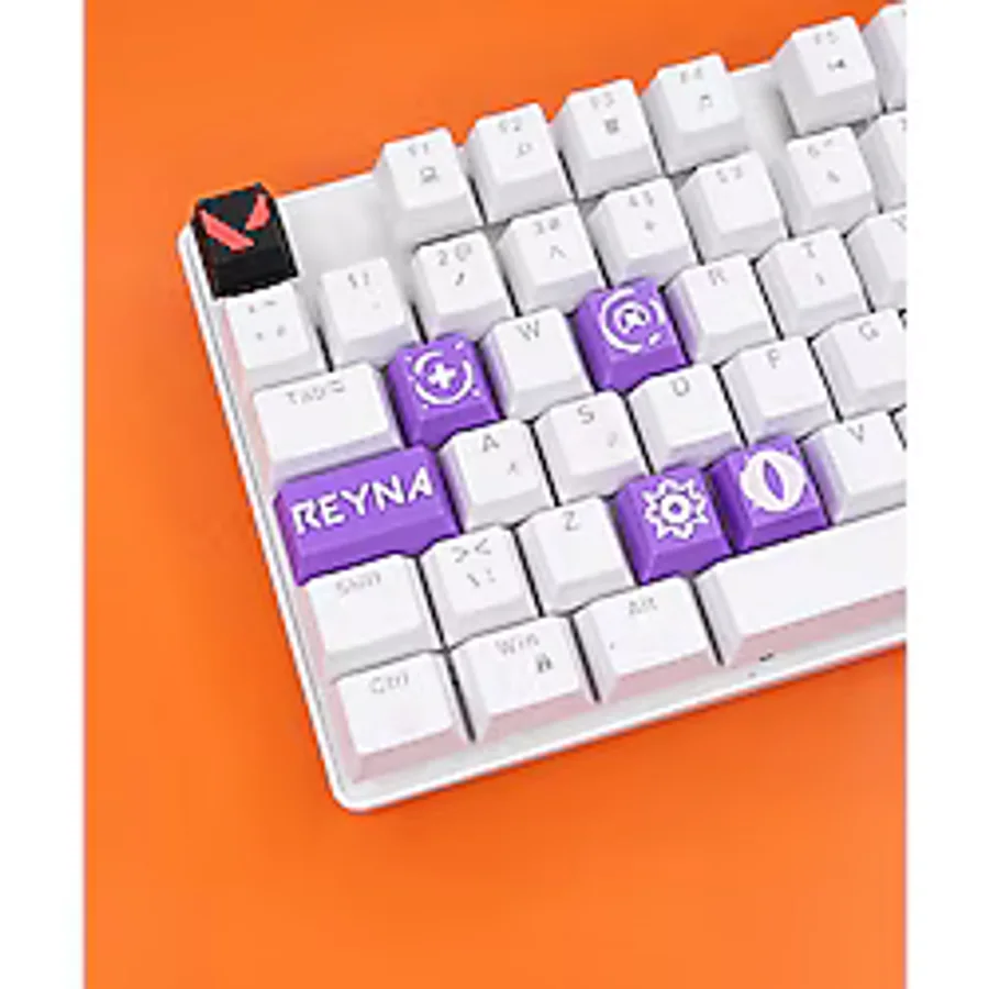 Makerpax Valorant Reyna Keycaps, Q-E-X-C Mekanik Klavye Tuşu
