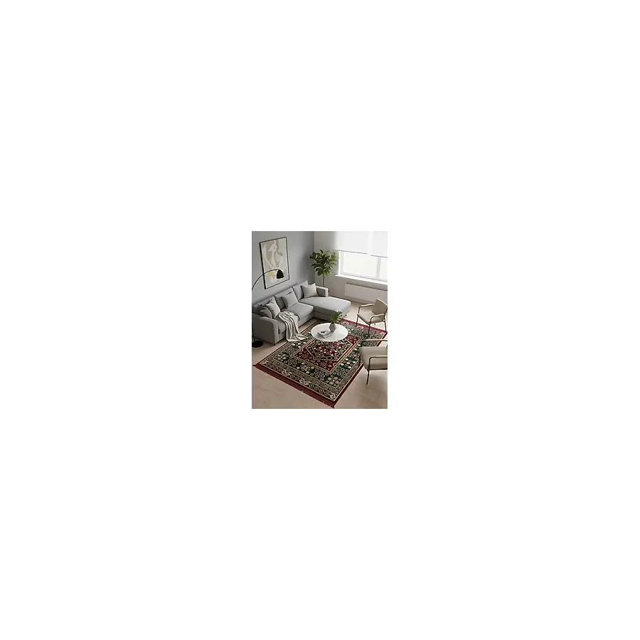 Makina Halısı Saçaklı Kaymaz Taban Halı 2x3 Metre