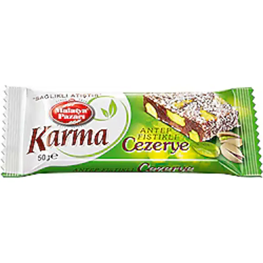 Malatya Pazarı Karma Antep Fıstıklı Cezerye 50 gr