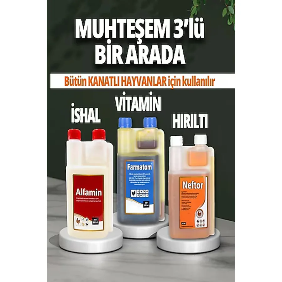 Malatyayem Farmatom Vitamin-Neftor Hırıltı-Alfamin Ishal 3x500Ml