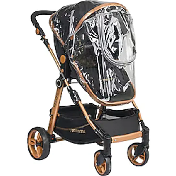 Mamma Fermuarlı Lüks Travel Bebek Arabası Yağmurluğu ( Tüm Travel Bebek Arabalarına Uyumludur ) - Şeffaf