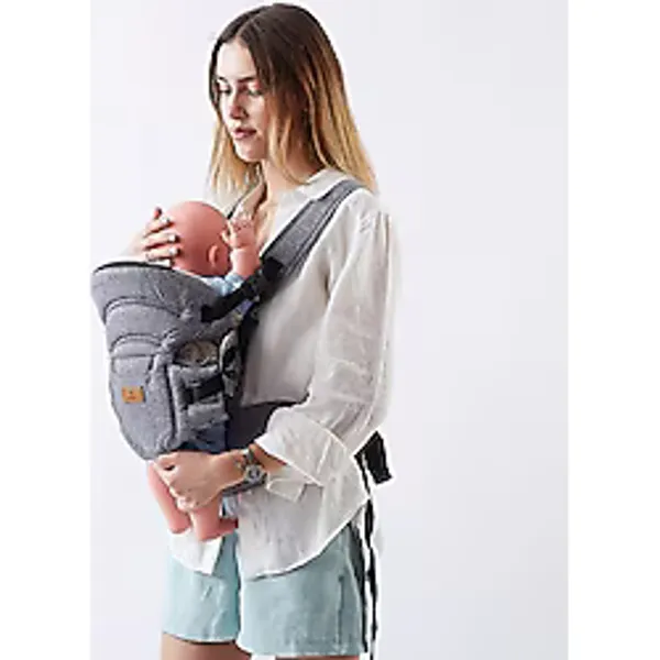 Mamma Premium Ergonomik Air File Kumaş Kanguru Çok Yönlü Bebek Taşıma Çantası Ana Kucağı Baby Sling - Bordo