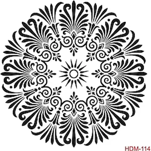 Mandala Stencil (şablon) 25x25 Cm