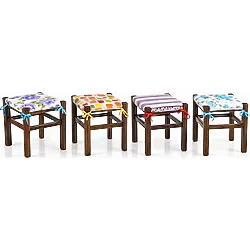 Mandaş Tekstil Tabure Minderi, Bağcıklı Tabure Minderi (32x32)